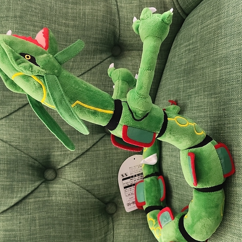 Pokemon Rayquaza Poseable Plush Toy - Picture 4 of 6